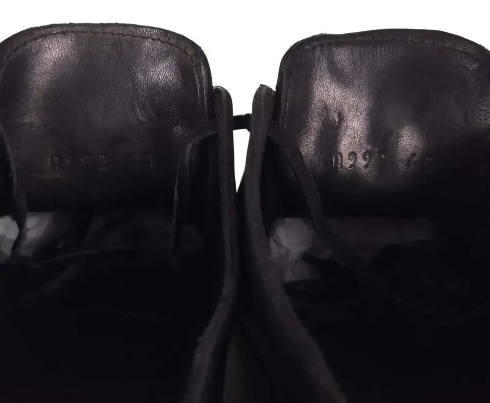 Guidi 792V Classic Horse Derby Shoes US 7 EU 40 Mens Black Leather
